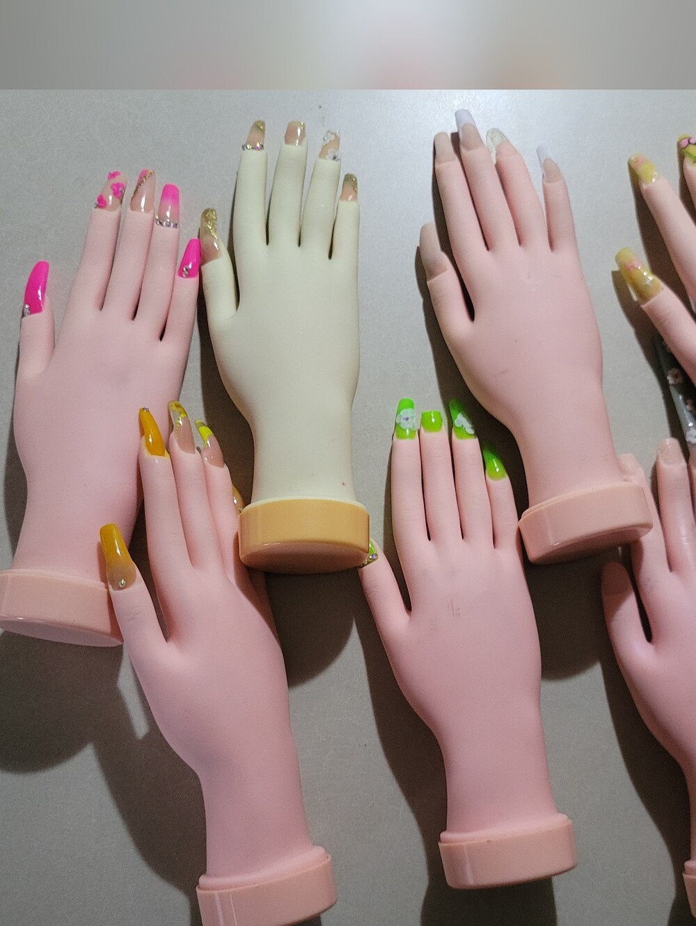 Practice Mannequin Hand Display for Nail Art - Pink